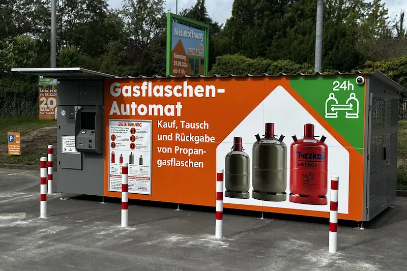 Erster insensiv Gasflaschen-Automat in Bielefeld